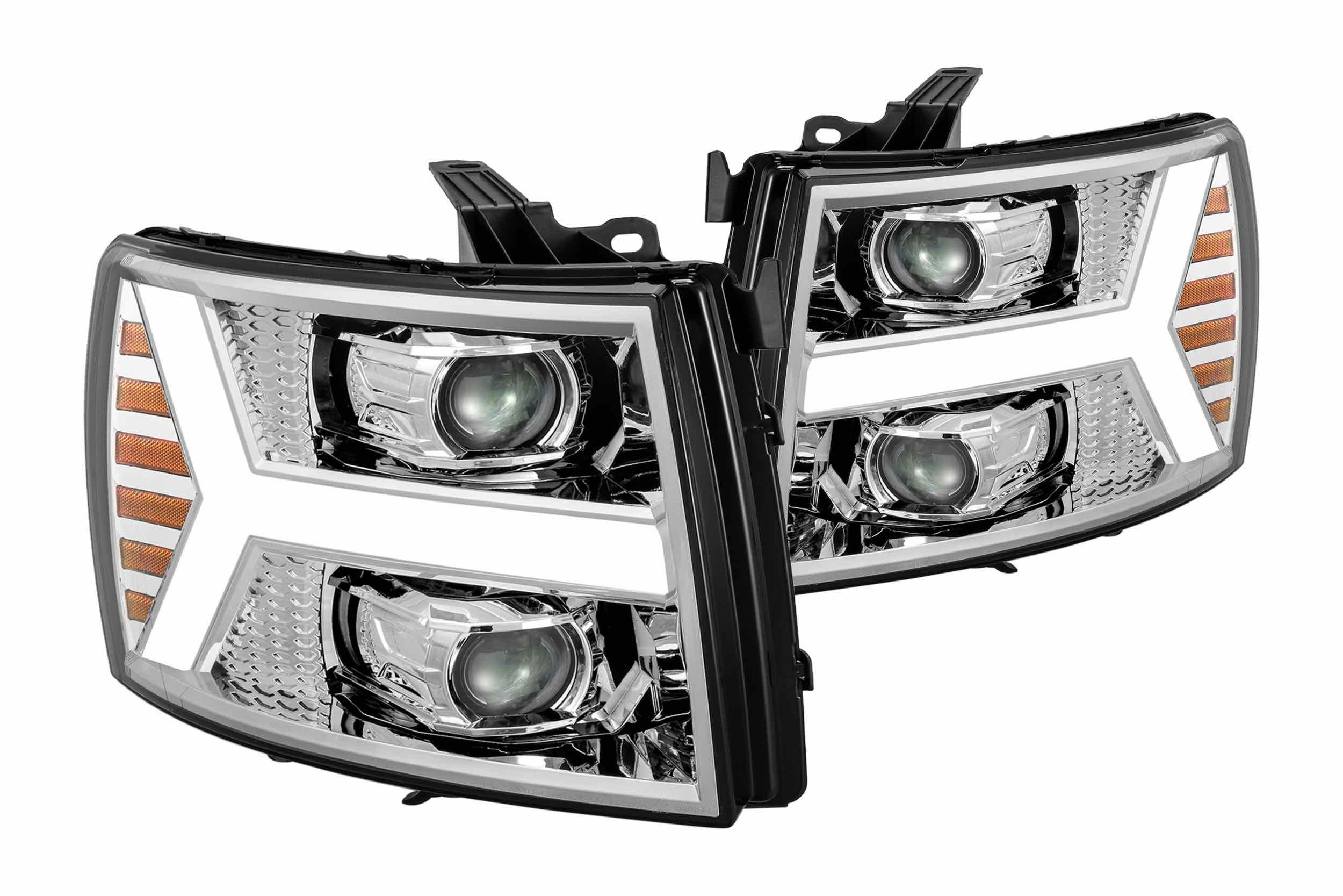 Alpha Rex | 880205 | Pro Halogen Black Headlights for 07-13 Chevy